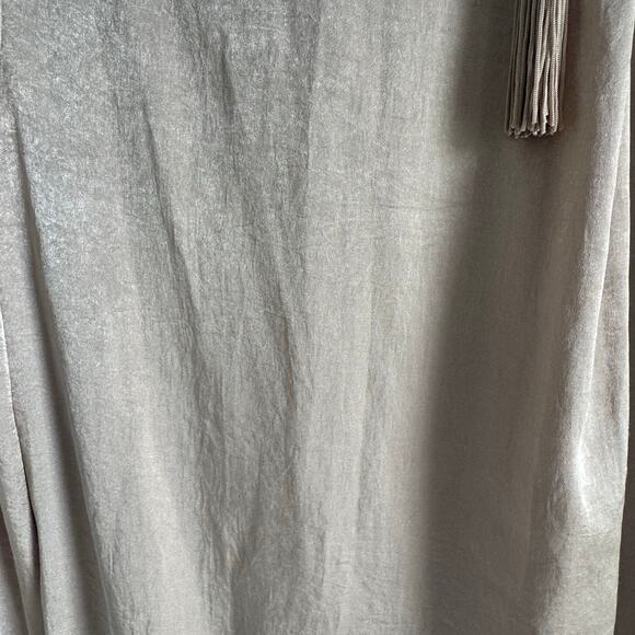 Vince Women's Drape Neck Tassel Blouse Champagne Size 12 - Picture 3 of 8